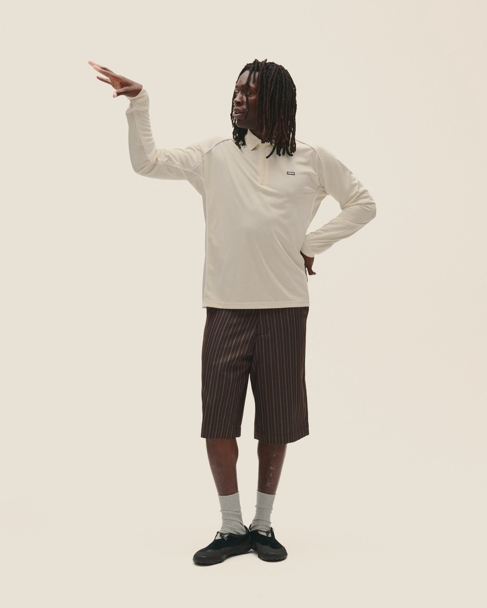 Metalwood Studio Piped Longsleeve Quarter Zip Polo · view 2 of 8