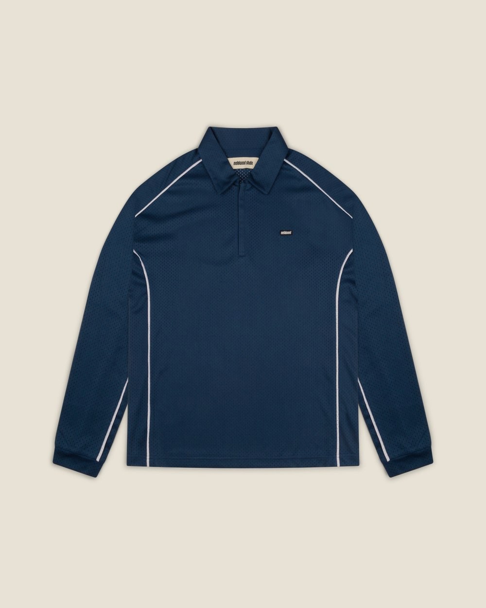 Metalwood Studio Piped Longsleeve Quarter Zip Polo · view 7 of 8