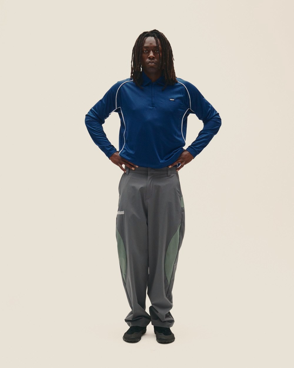 Metalwood Studio Piped Longsleeve Quarter Zip Polo · view 8 of 8