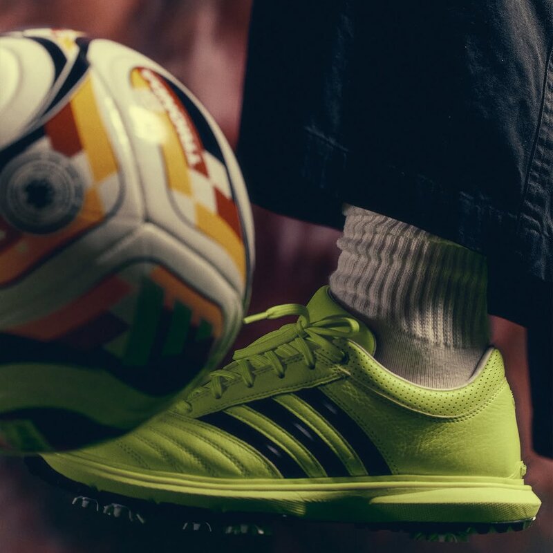 adidas Sala shoe and ball close-up — Metalwood campaign