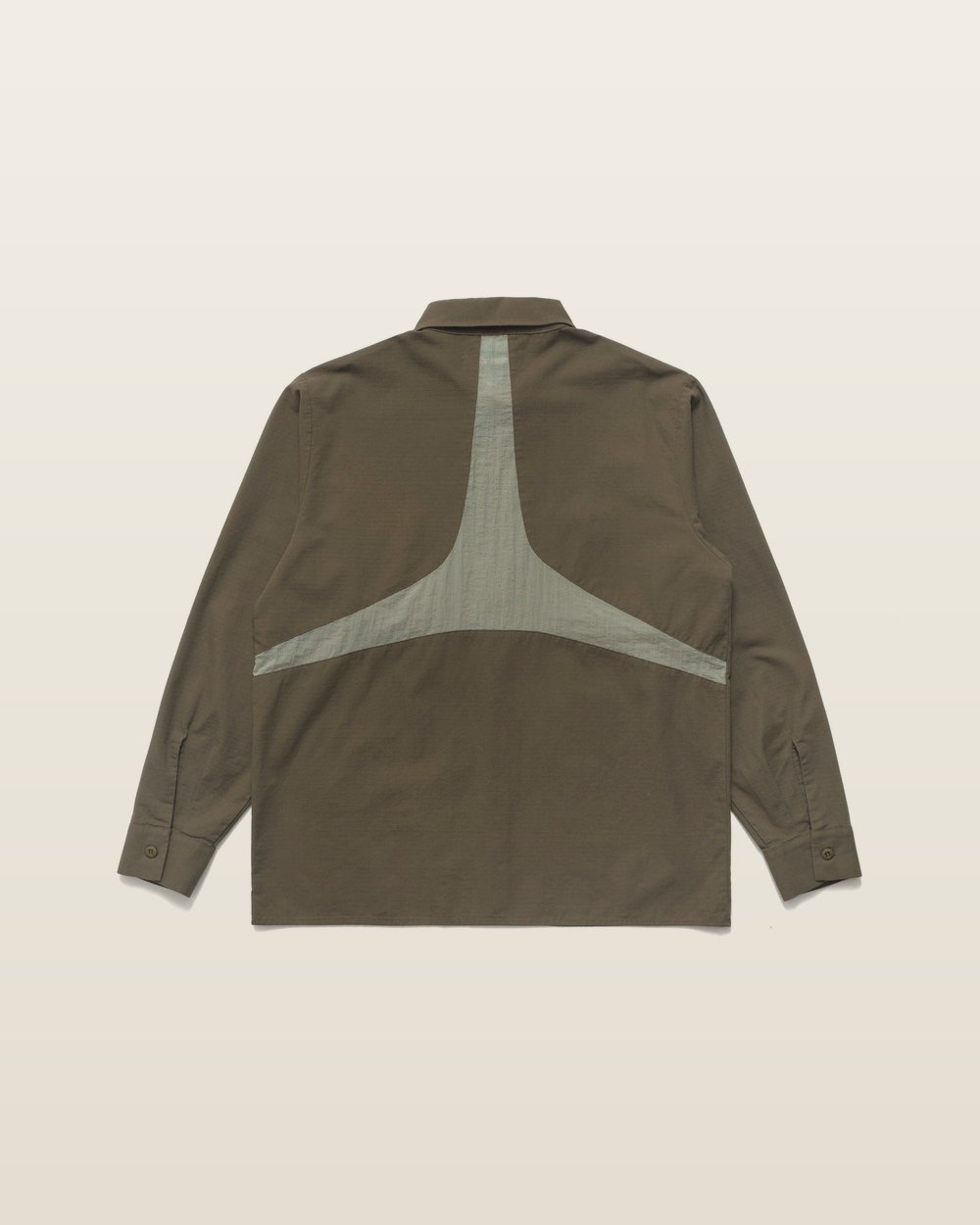Paneled Work Shirt — Olive — Metalwood Studio · view 4 of 4