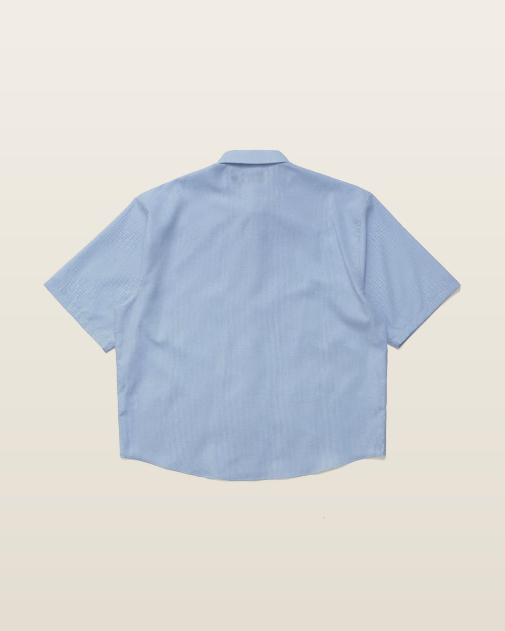 Micro Grid Button Up — Sky — Metalwood Studio · view 3 of 4