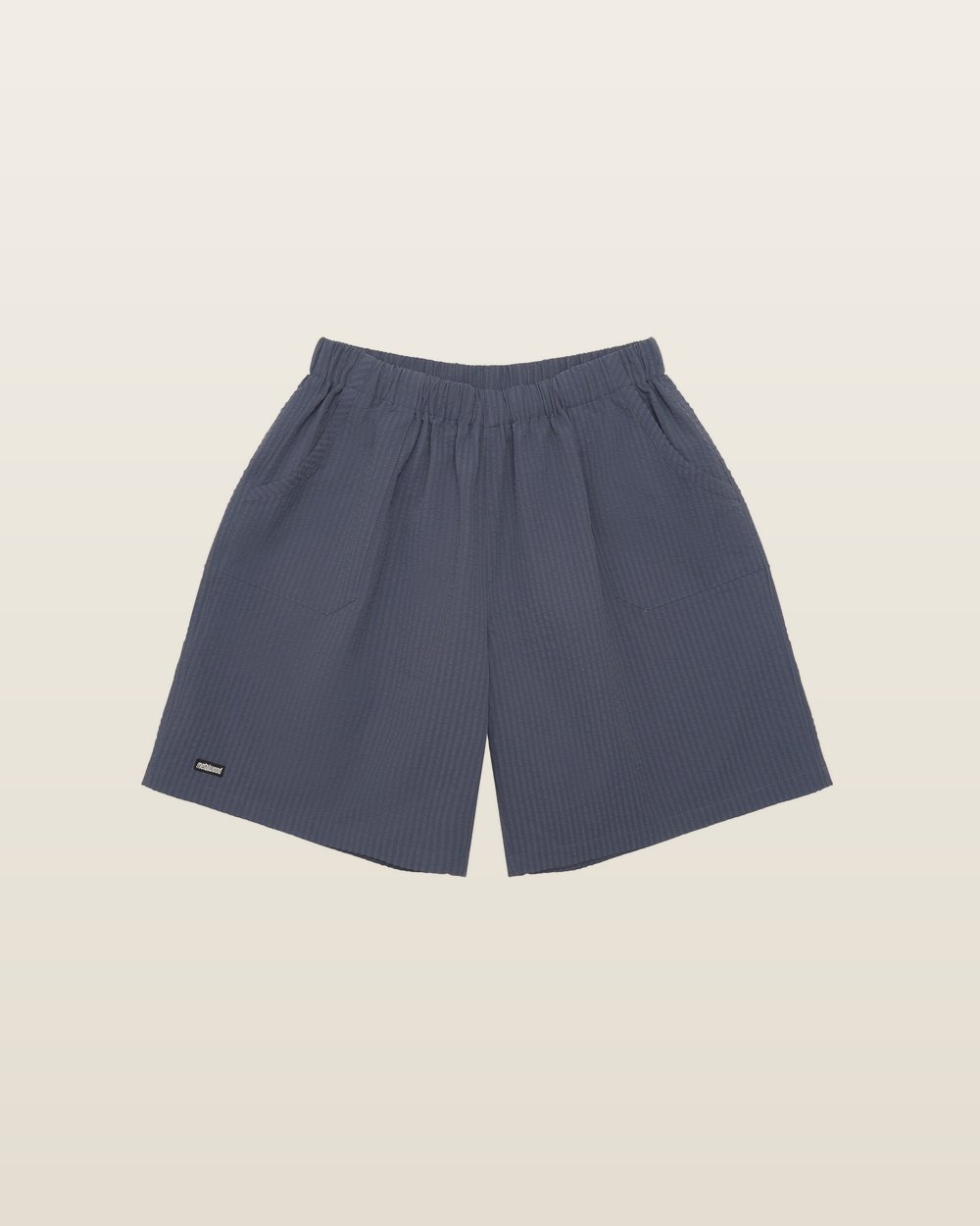 Seersucker Spa Short — Navy — Metalwood Studio · view 1 of 3