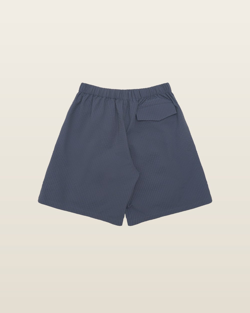 Seersucker Spa Short — Navy — Metalwood Studio · view 3 of 3