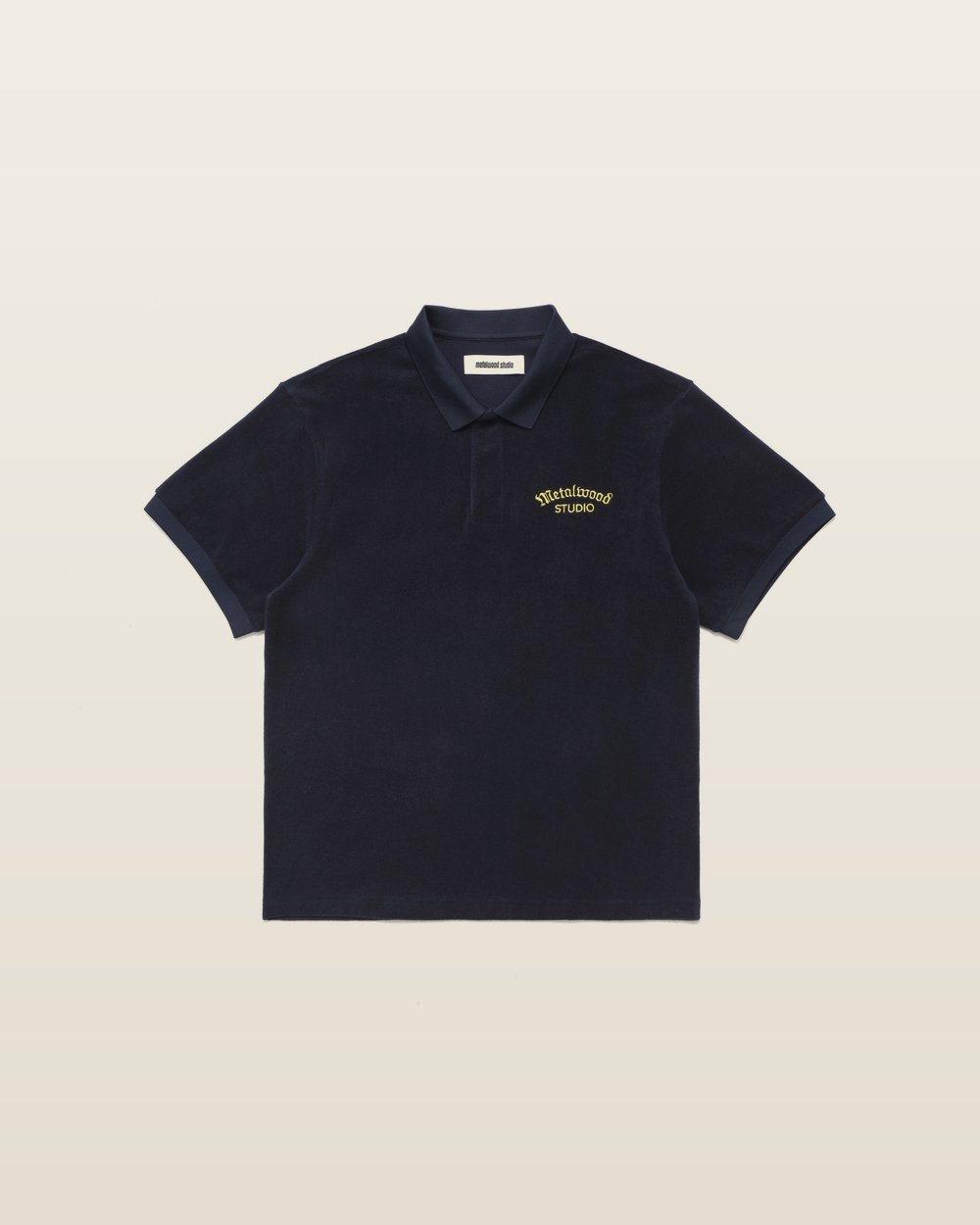 Metalwood Studio — Medieval Terry Polo in Navy · view 1 of 3