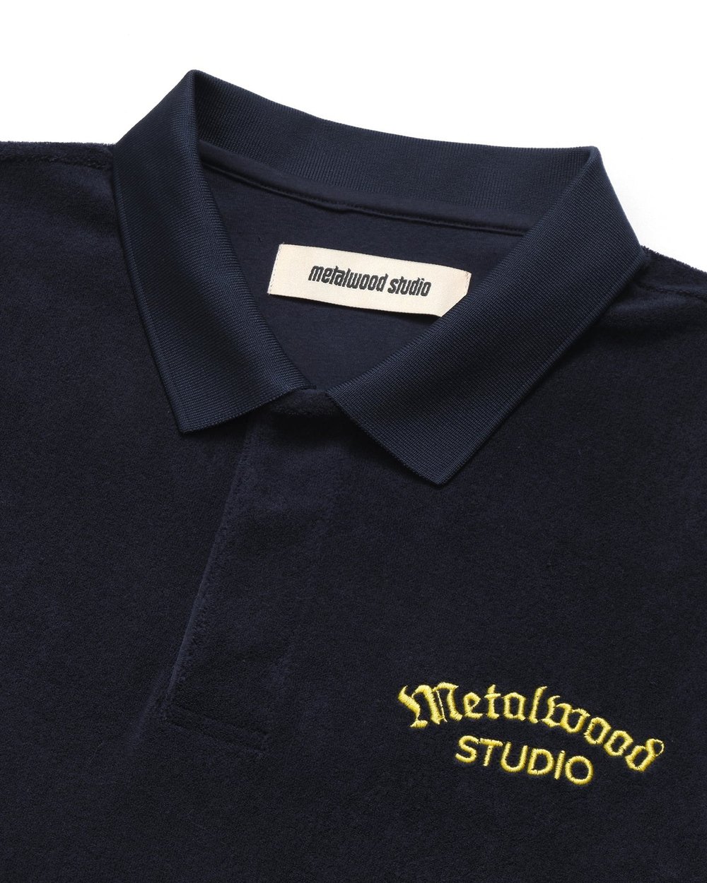 Metalwood Studio — Medieval Terry Polo in Navy · view 3 of 3