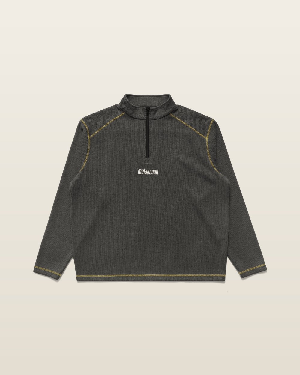 Metalwood Studio — Quarter Zip Pullover in Charcoal · view 1 of 3