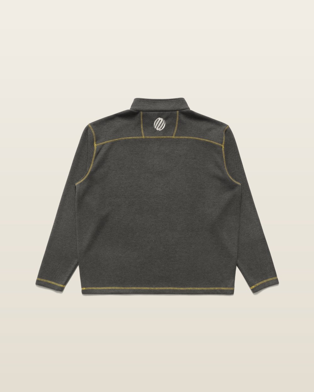 Metalwood Studio — Quarter Zip Pullover in Charcoal · view 2 of 3