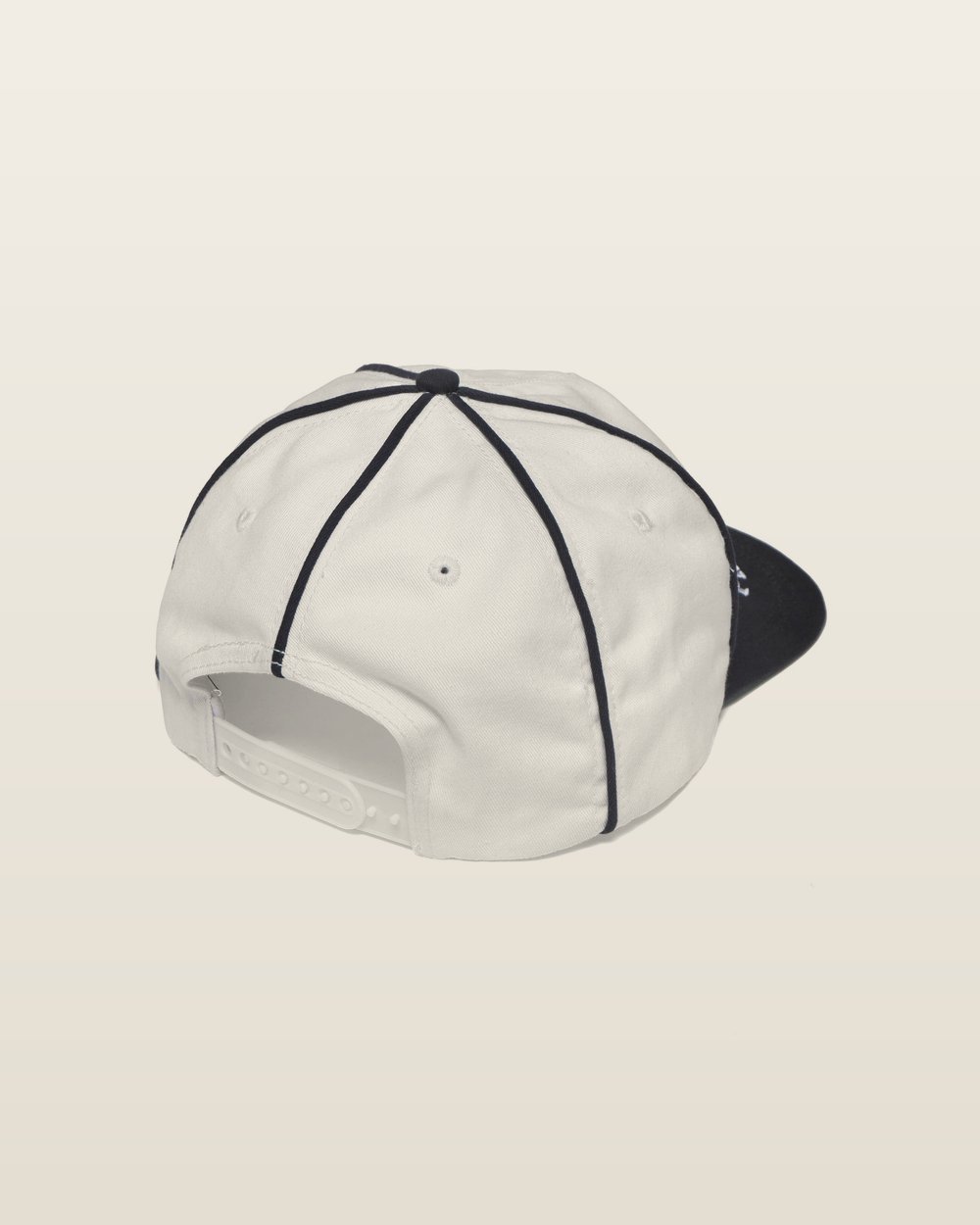 Metalwood Studio — Professional Piping Snapback in White · view 2 of 2