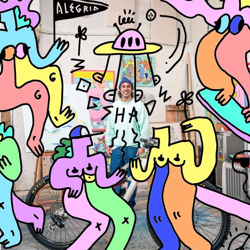 Fabricaal x Mogshade mural artwork — @mogshade_golf