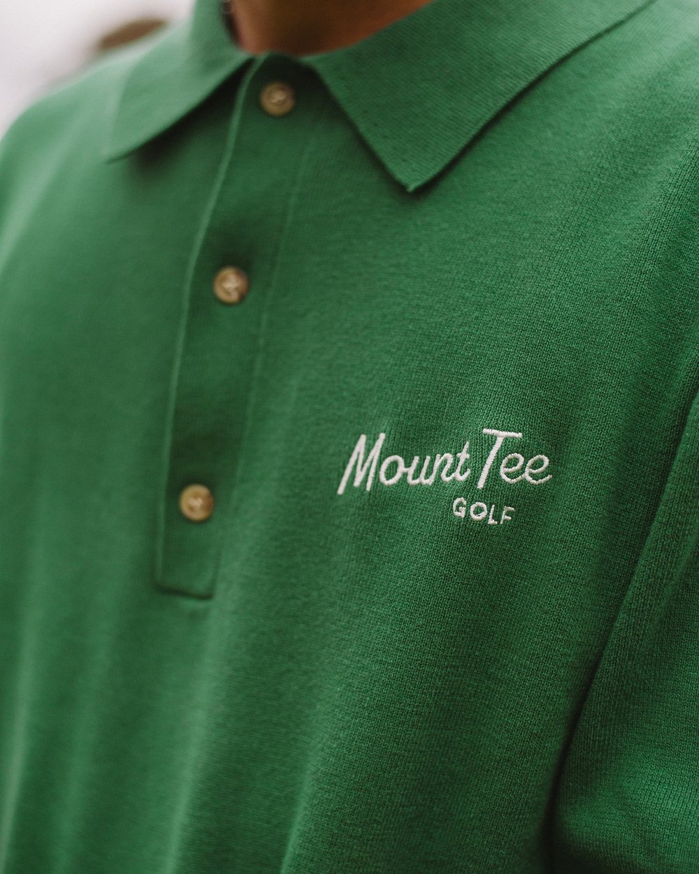 Mount Tee Golf Woodlands Knit Polo, Pine Green &middot; view 4 of 4