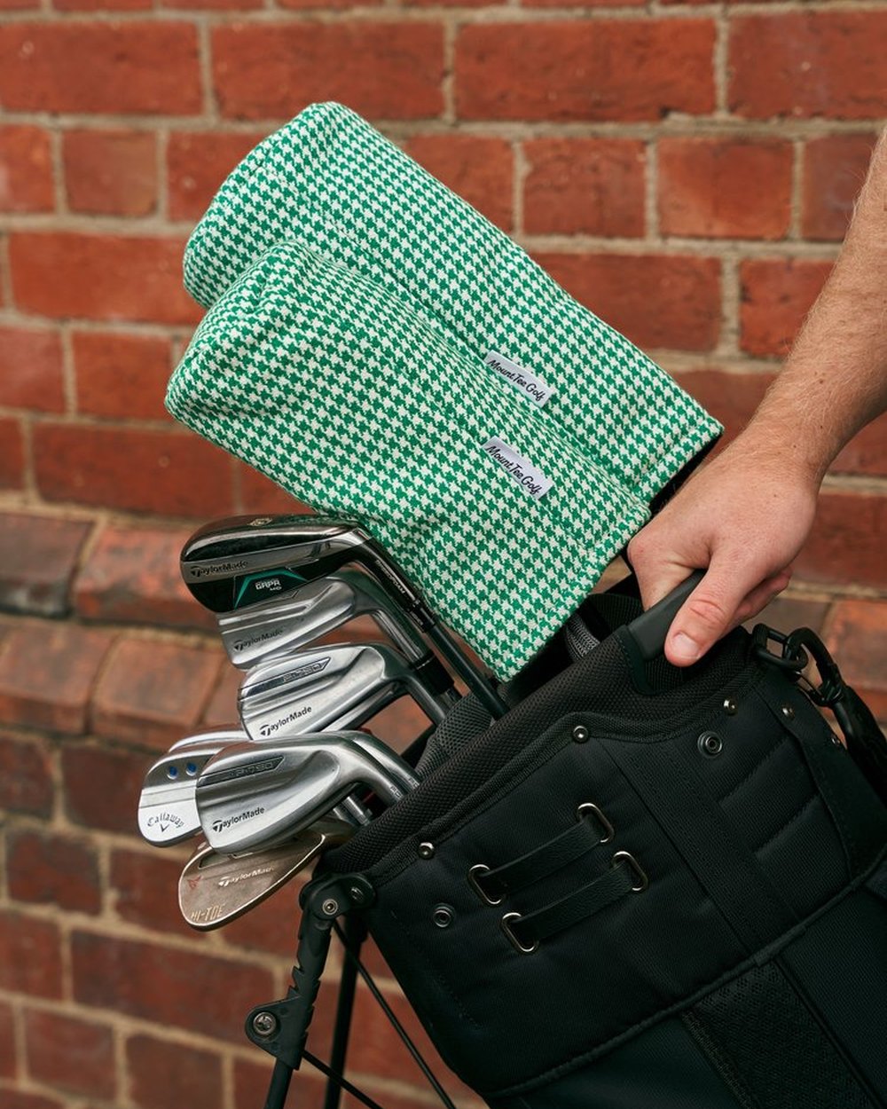 Mount Tee Golf Driver Headcover, Green / White Houndstooth &middot; view 1 of 3