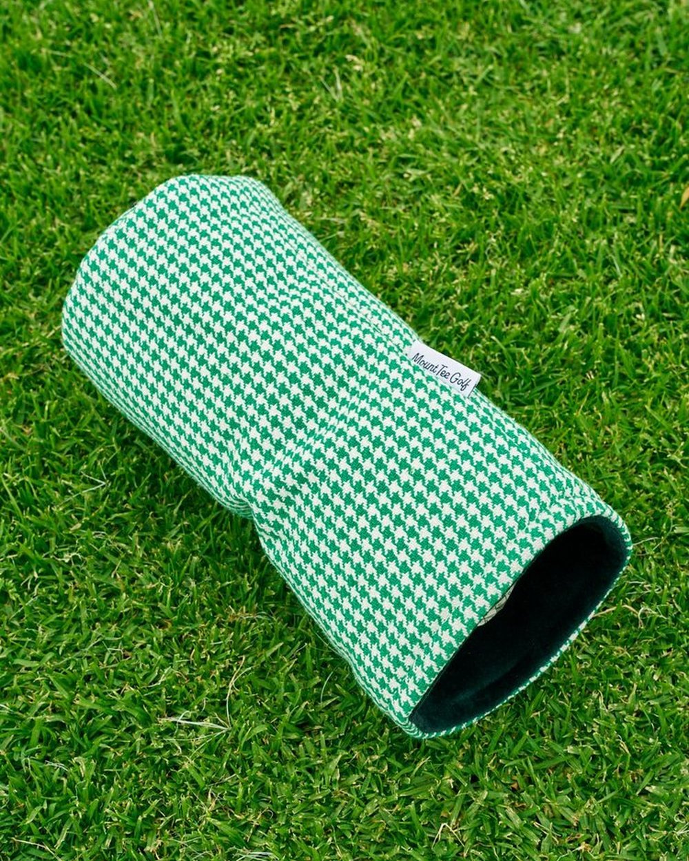 Mount Tee Golf Driver Headcover, Green / White Houndstooth &middot; view 2 of 3