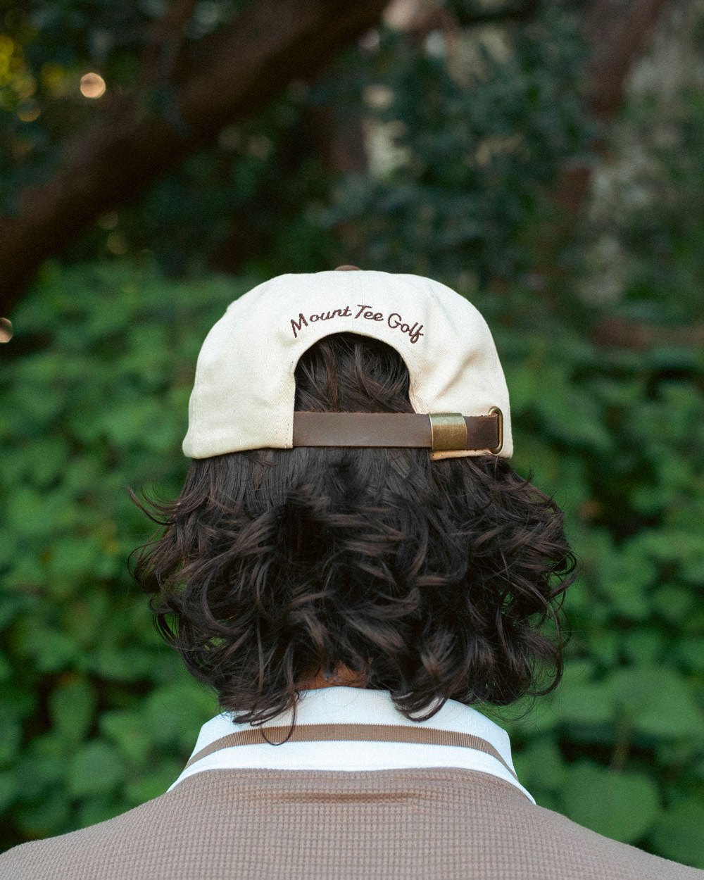 Mount Tee Golf Monoball 5 Panel Cap, Cream / Chocolate Brown &middot; view 3 of 4
