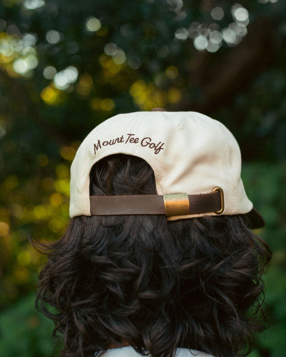Mount Tee Golf Monoball 5 Panel Cap, Cream / Chocolate Brown &middot; view 4 of 4