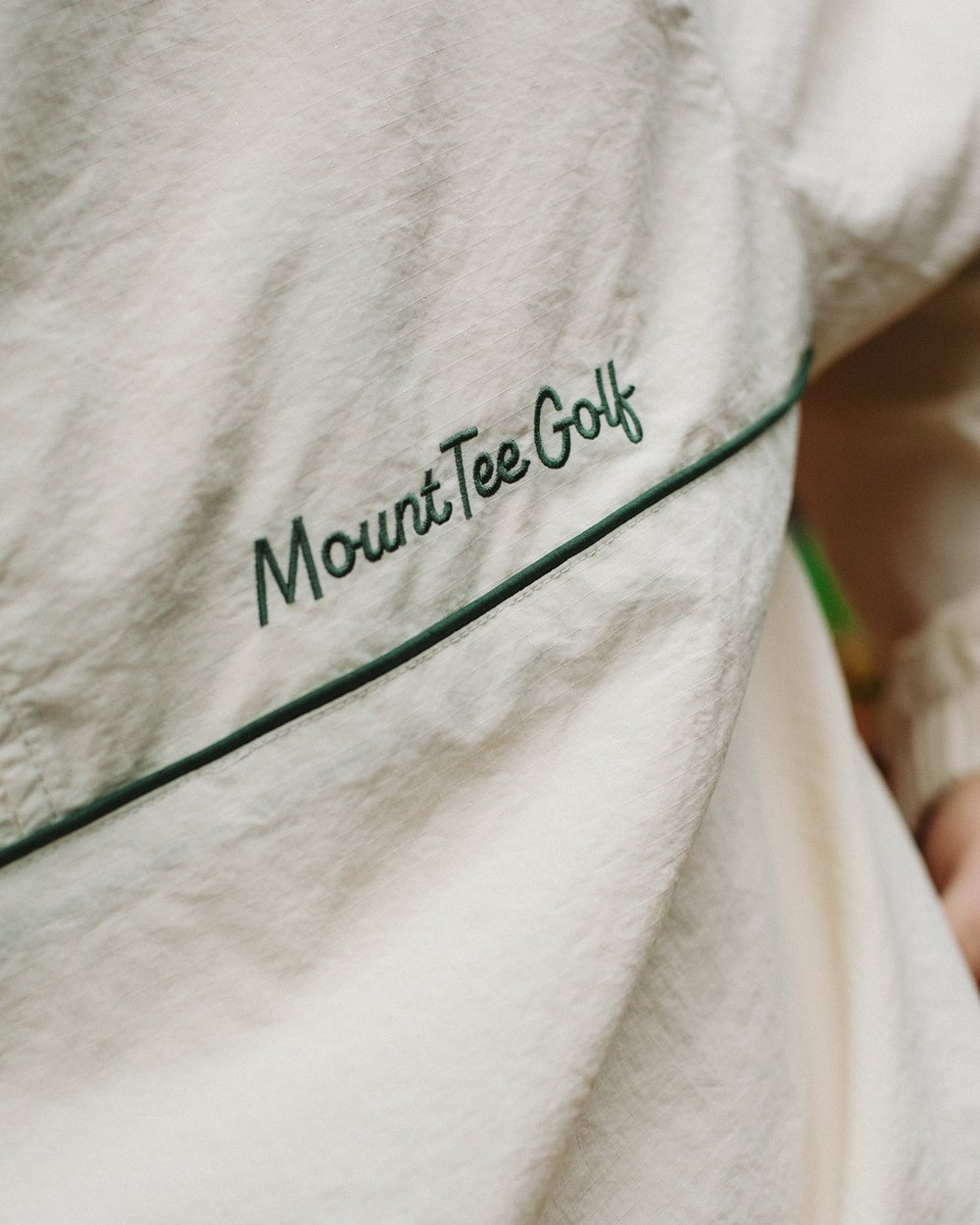 Mount Tee Golf Links Nylon Quarter Zip, Sand &middot; view 2 of 5