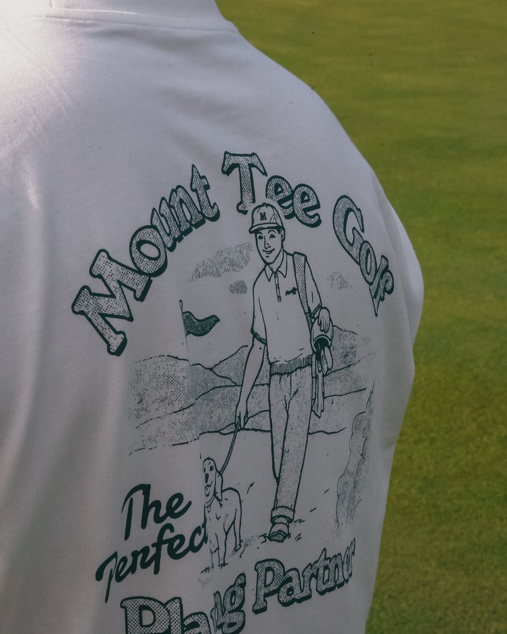 Mount Tee Golf Partners T-shirt, White / Green &middot; view 3 of 3