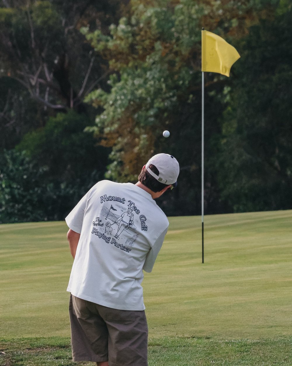 Mount Tee Golf Partners T-shirt, White / Navy &middot; view 2 of 4
