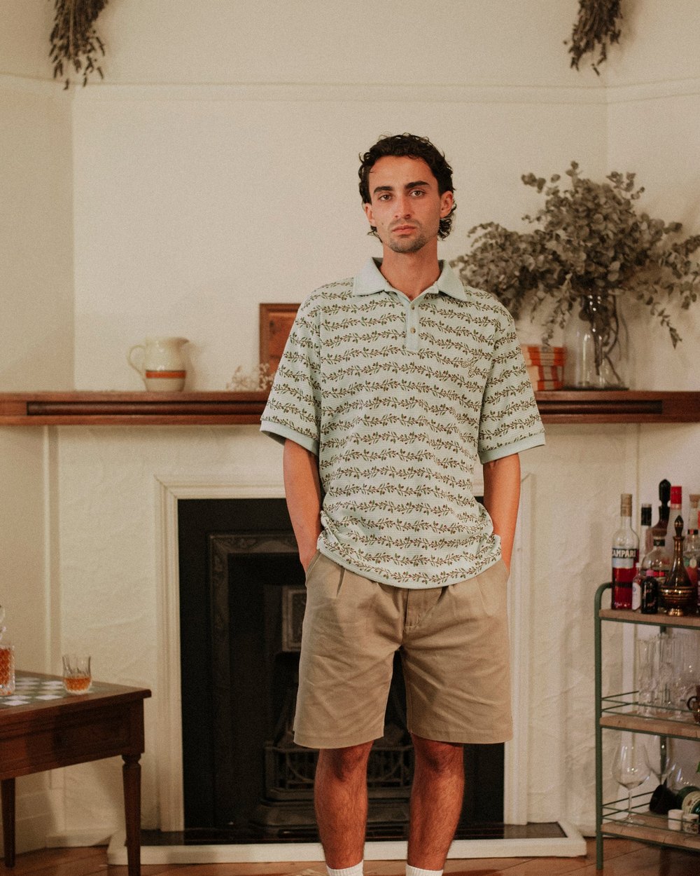 Mount Tee Golf Peninsula Pleated Shorts, Tan &middot; view 1 of 5