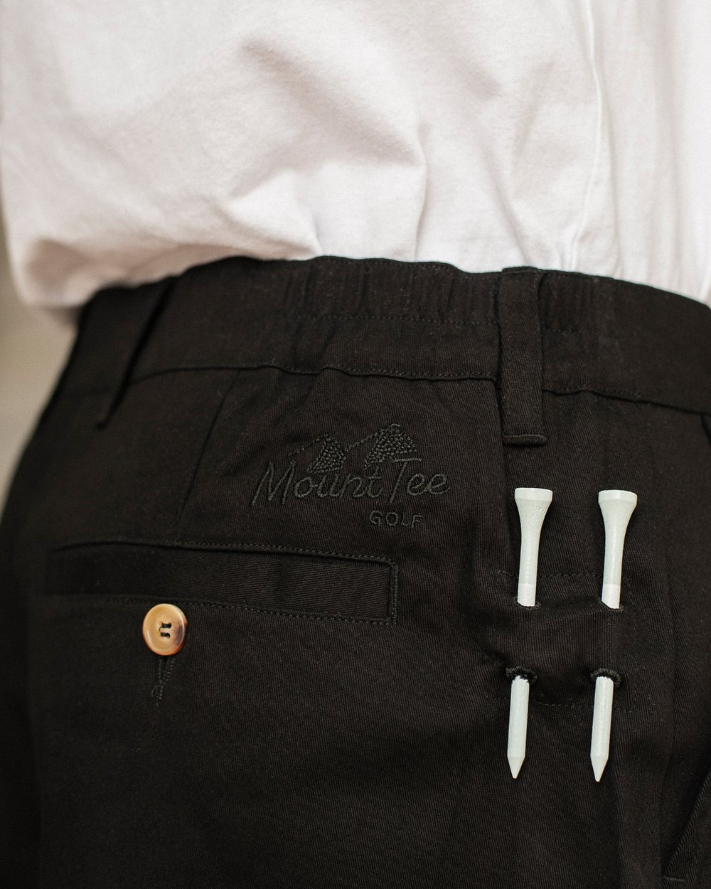 Mount Tee Golf Peninsula Pleated Shorts, Black &middot; view 4 of 5