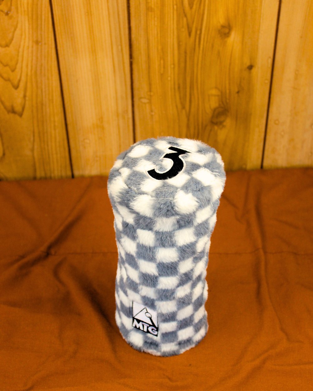 Mount Tee Golf 3 Wood Headcover, Plush Grey Checkered &middot; view 1 of 4