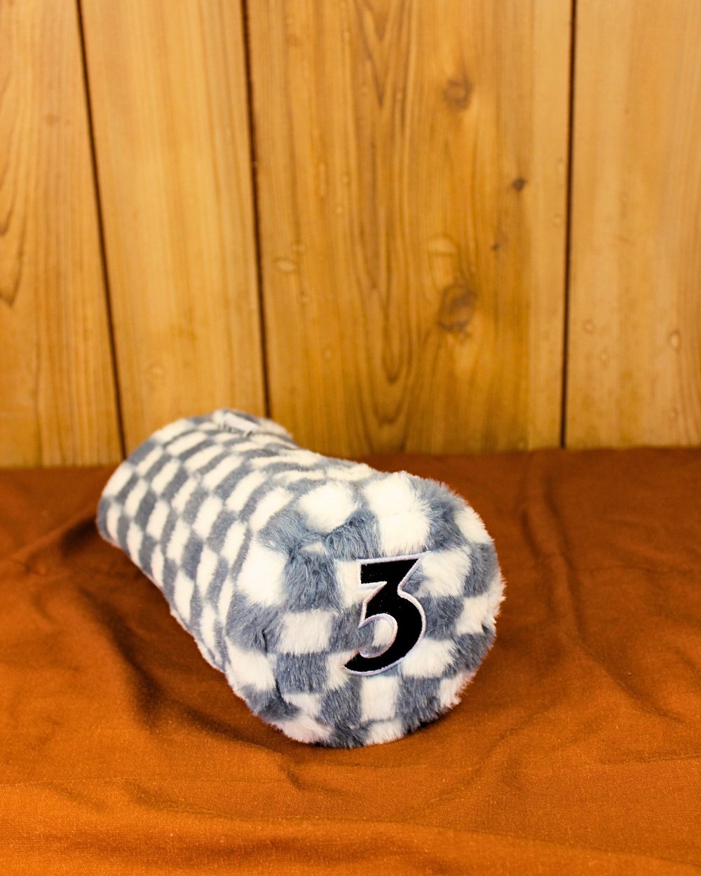 Mount Tee Golf 3 Wood Headcover, Plush Grey Checkered &middot; view 3 of 4
