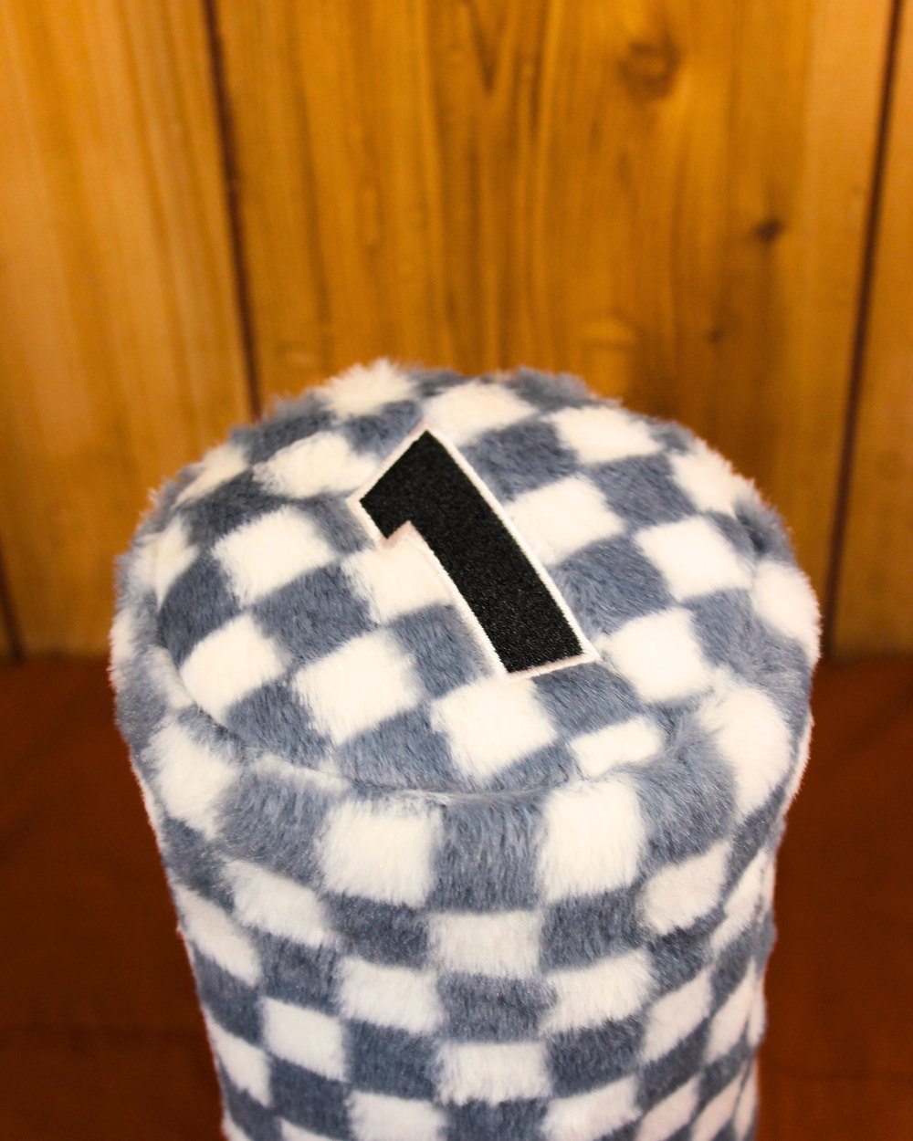Mount Tee Golf Driver Headcover, Plush Grey Checkered &middot; view 3 of 3