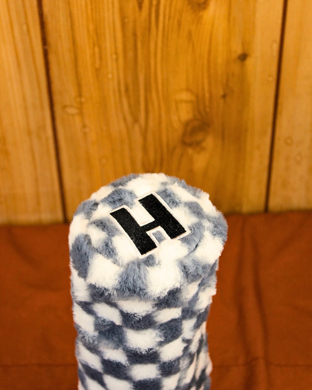 Mount Tee Golf Hybrid Headcover, Plush Grey Checkered &middot; view 3 of 4