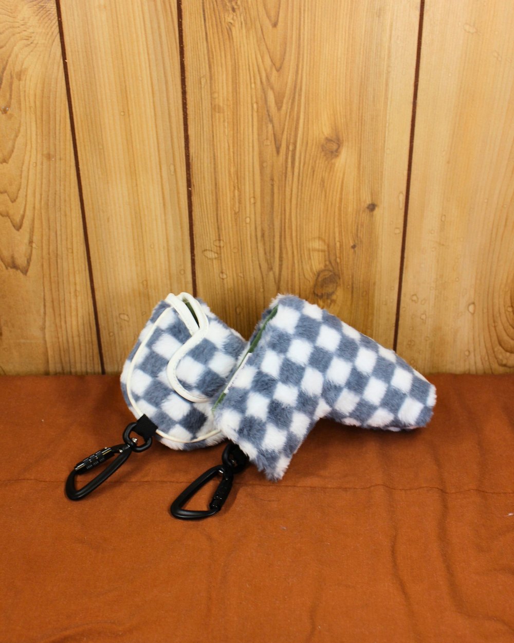 Mount Tee Golf Putter Headcover, Plush Grey Checkered &middot; view 1 of 5