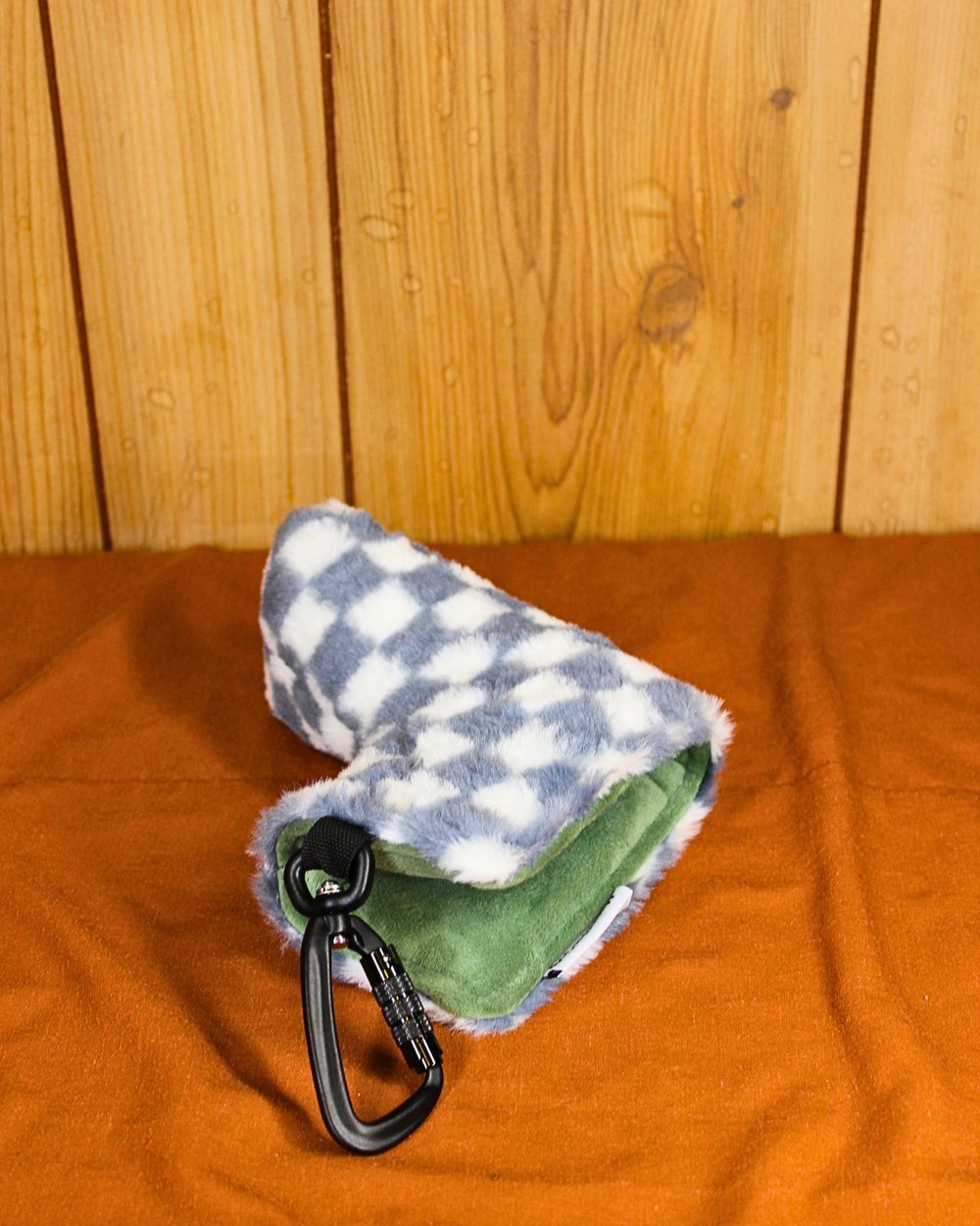 Mount Tee Golf Putter Headcover, Plush Grey Checkered &middot; view 2 of 5