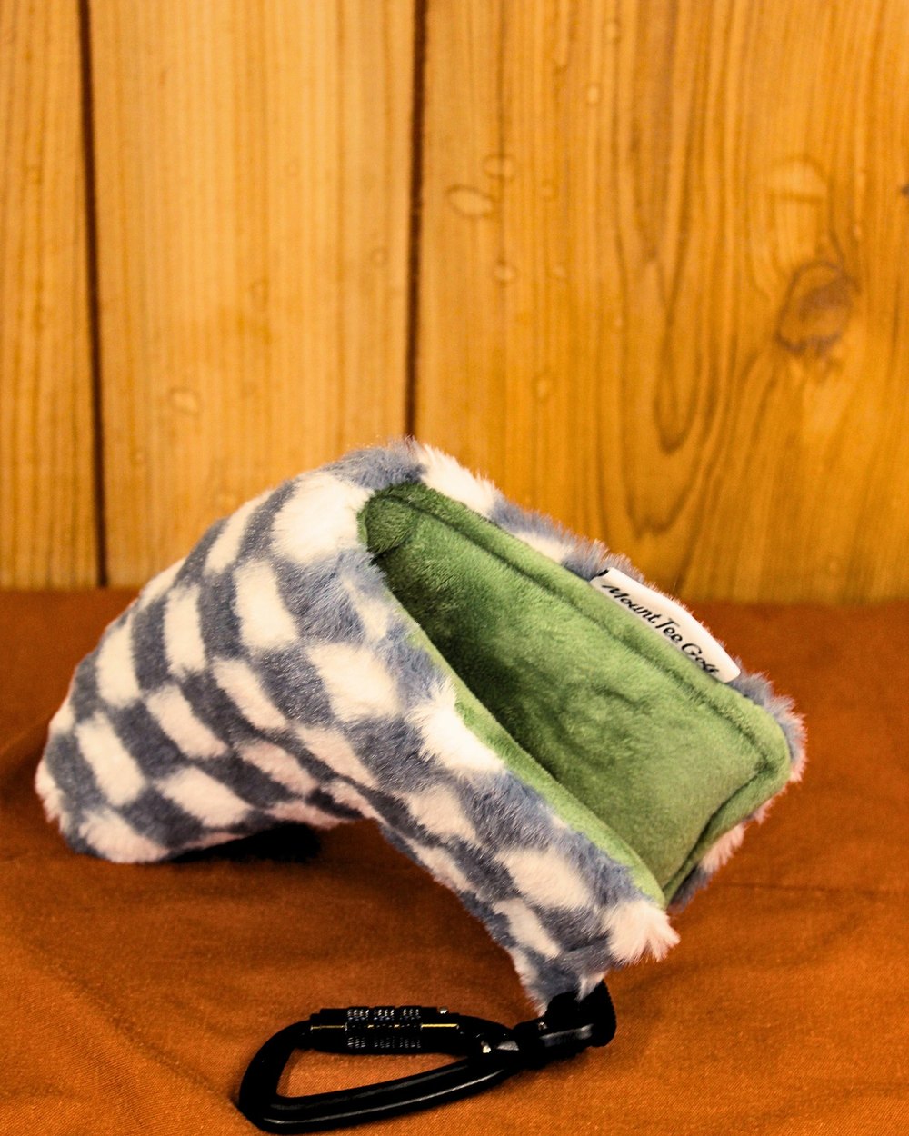 Mount Tee Golf Putter Headcover, Plush Grey Checkered &middot; view 3 of 5