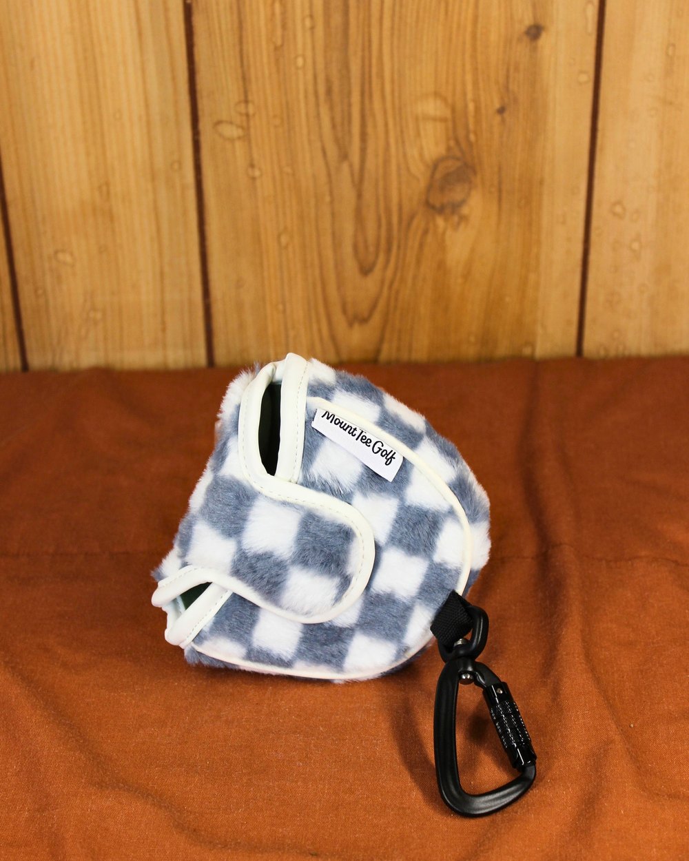Mount Tee Golf Putter Headcover, Plush Grey Checkered &middot; view 4 of 5