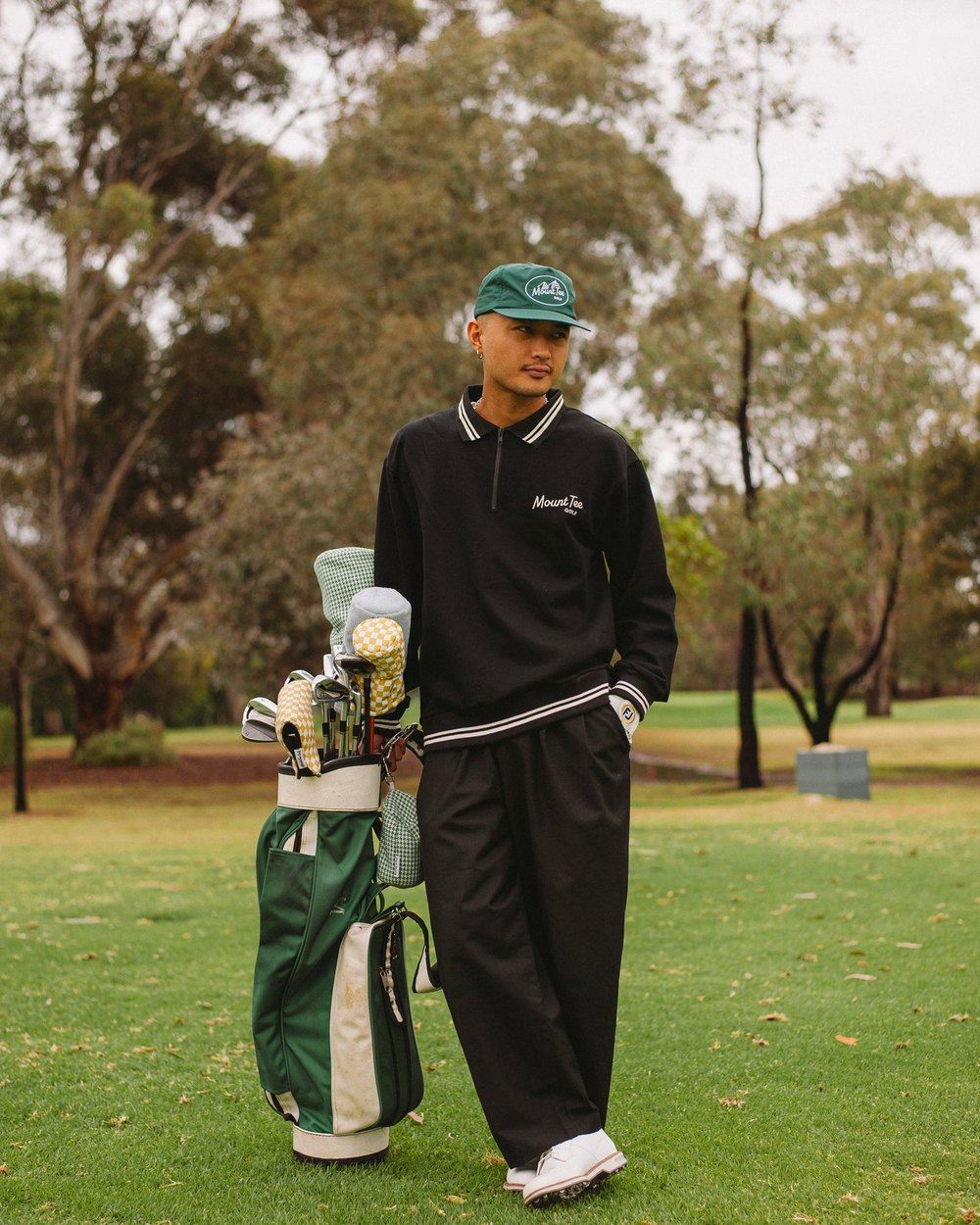 Mount Tee Golf Dunes Pullover, Black &middot; view 3 of 4