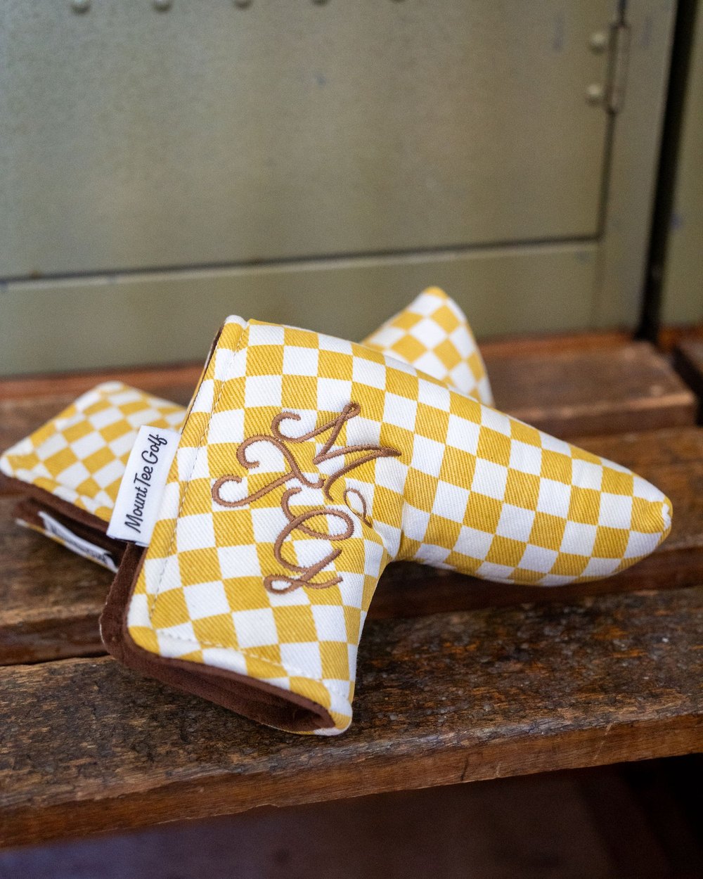 Mount Tee Golf Putter Headcover, Mustard Checkered &middot; view 2 of 5