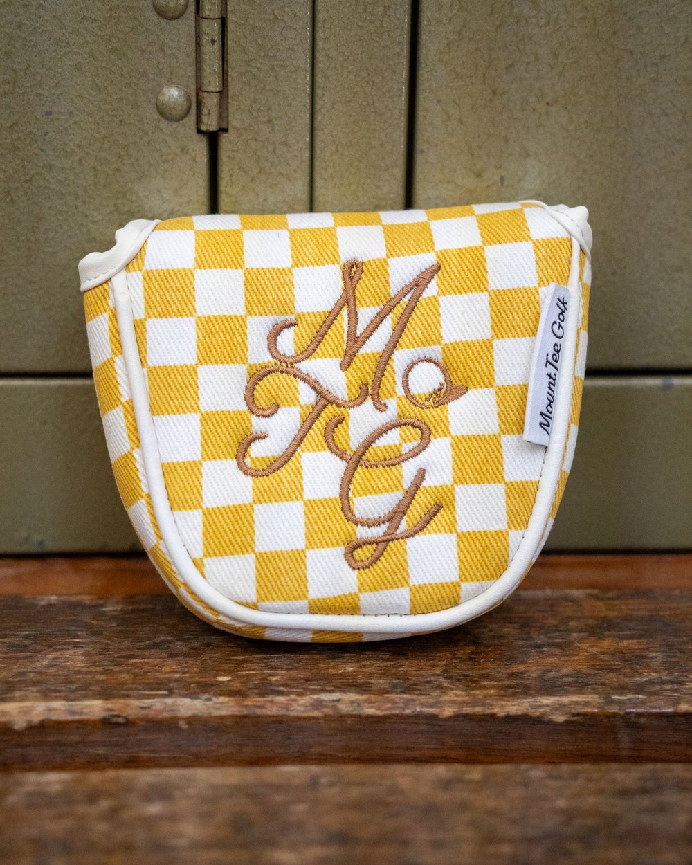 Mount Tee Golf Putter Headcover, Mustard Checkered &middot; view 5 of 5