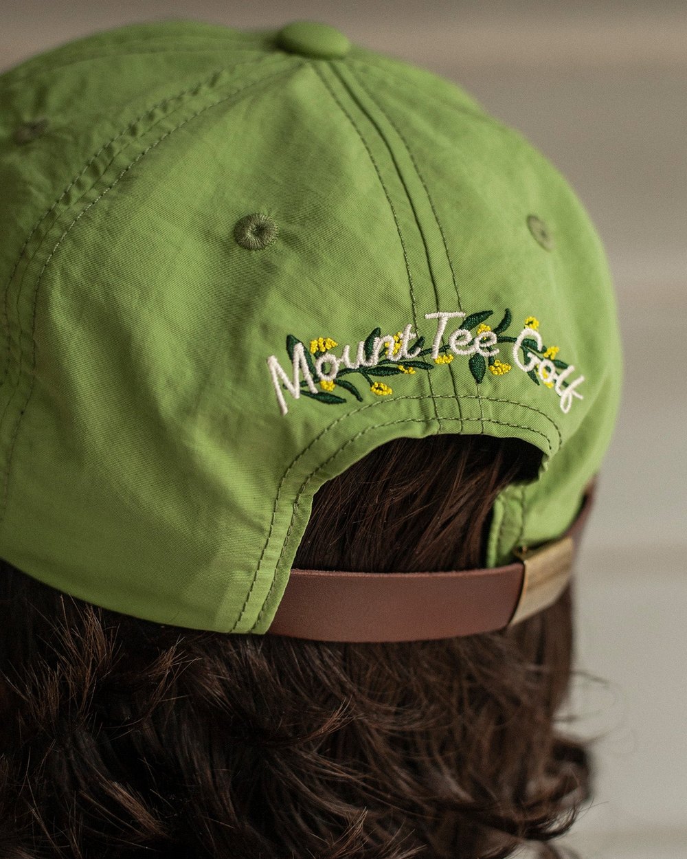 Mount Tee Golf Nylon 5 Panel Cap, Evergreen &middot; view 3 of 5