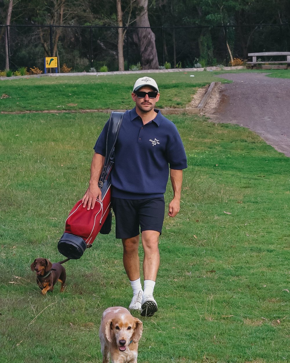Mount Tee Golf Woodlands Knit Polo, Partners Navy &middot; view 2 of 5