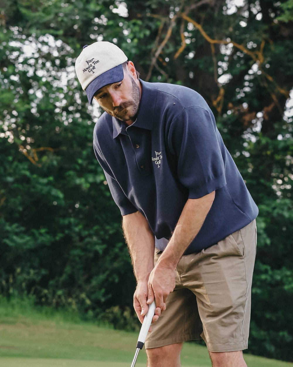 Mount Tee Golf Woodlands Knit Polo, Partners Navy &middot; view 4 of 5
