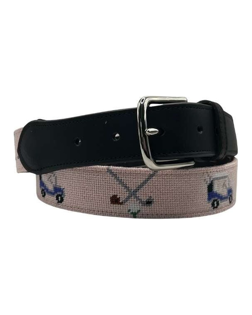 Golf Cart needlepoint belt for a picture perfect day on the course! · view 1 of 4