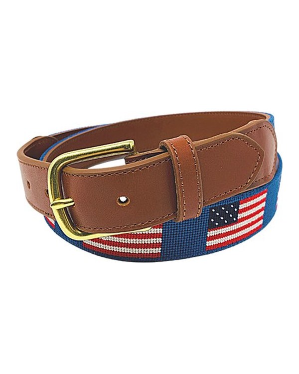 Needlepoint Belt – Patriotic Flag Design · view 3 of 4