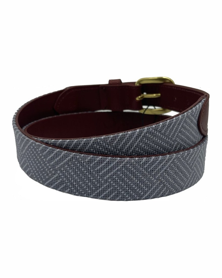 Needlepoint Texture Basketweave Steel Grey and Navy Blue · view 2 of 4