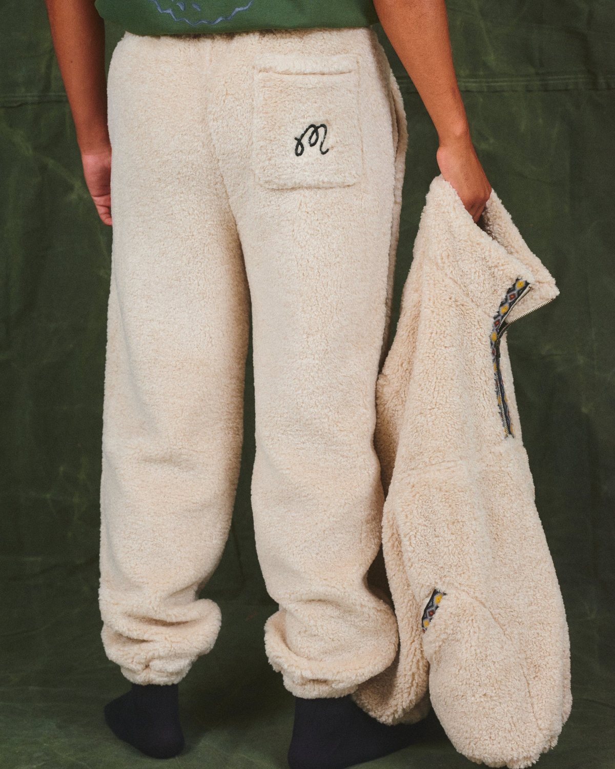 The Malbon x Grateful Dead Long Vacation sweatpant and fleece, from Malbon's campaign