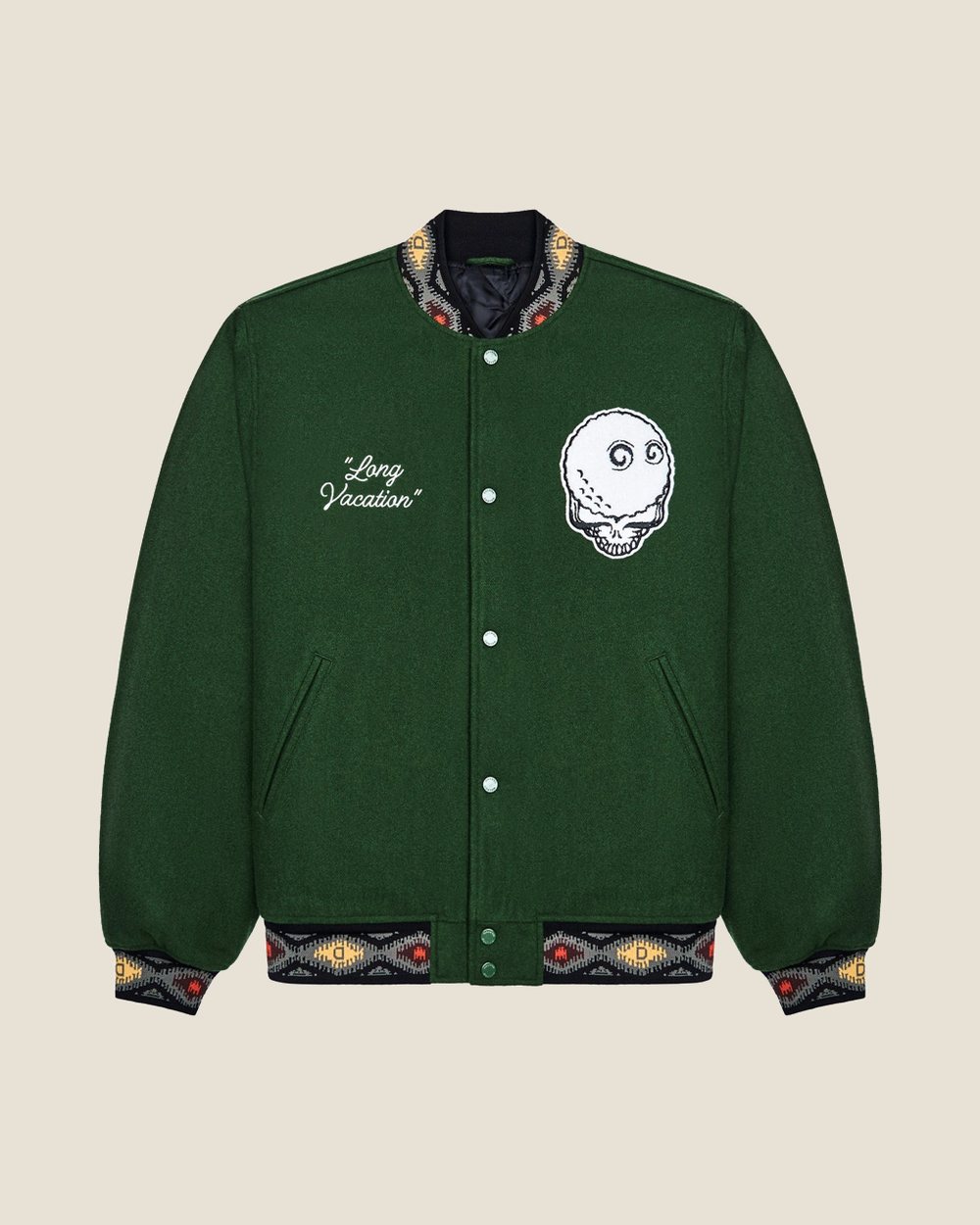 Malbon × Grateful Dead Long Vacation Varsity Jacket · view 1 of 5
