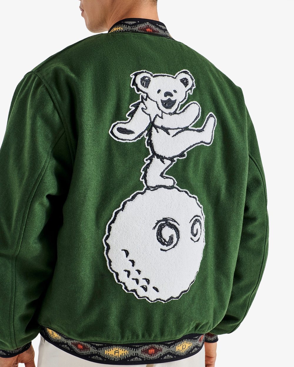 Malbon × Grateful Dead Long Vacation Varsity Jacket · view 4 of 5