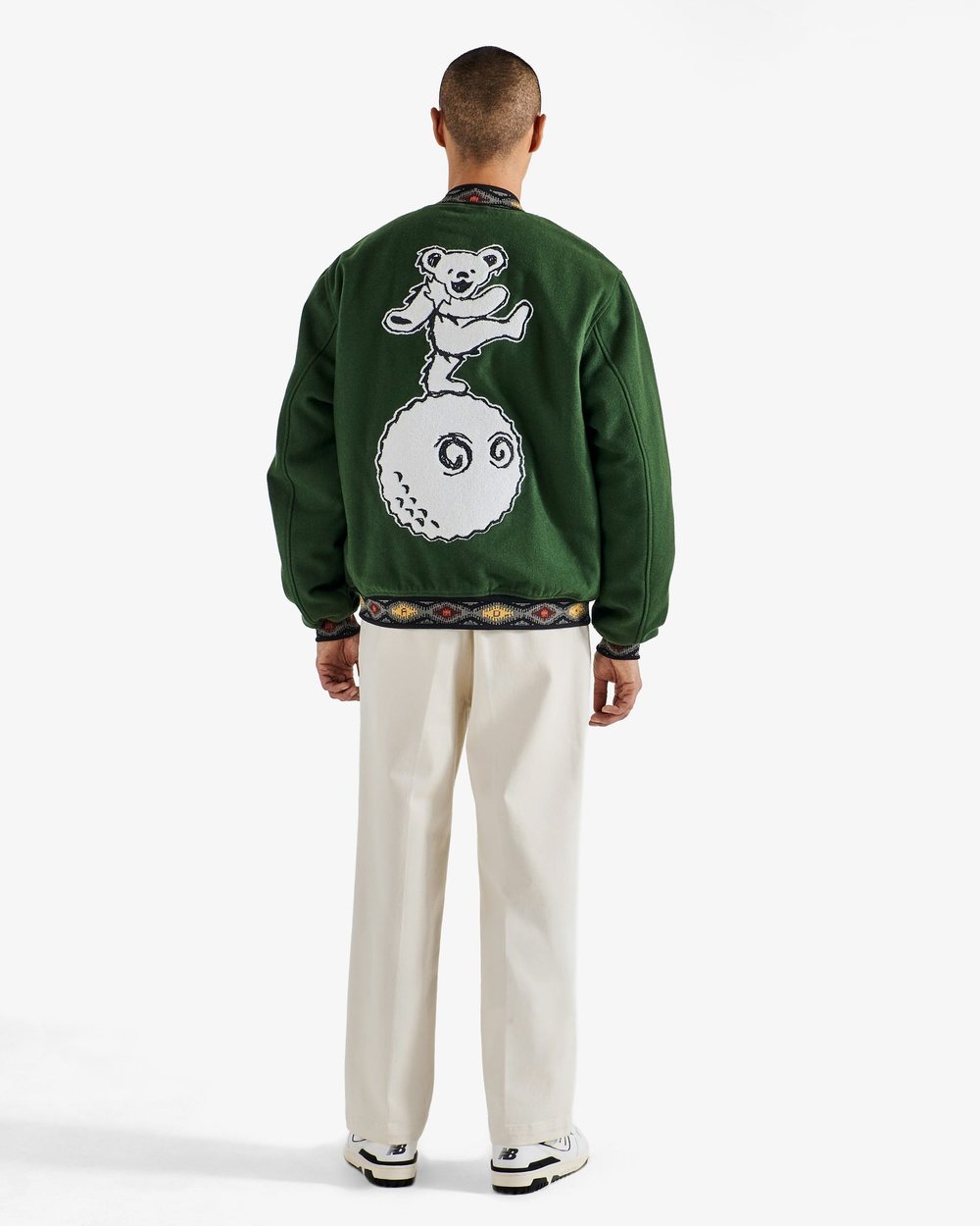 Malbon × Grateful Dead Long Vacation Varsity Jacket · view 5 of 5