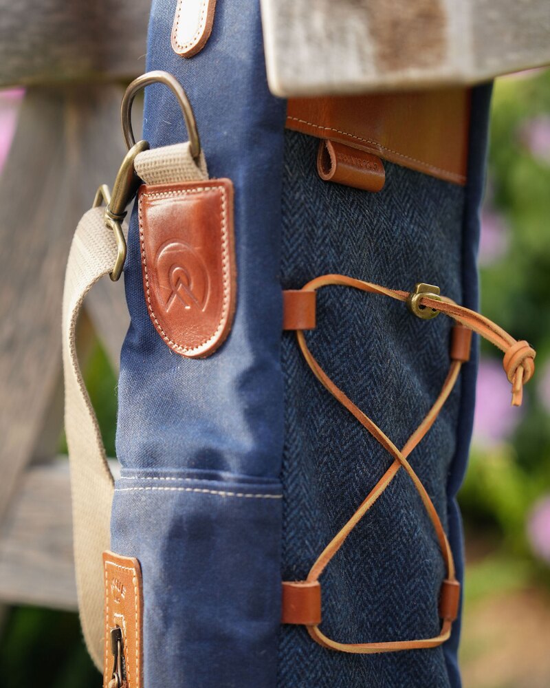Seamus Golf Navy Harris Tweed Sunday Bag · view 2 of 4