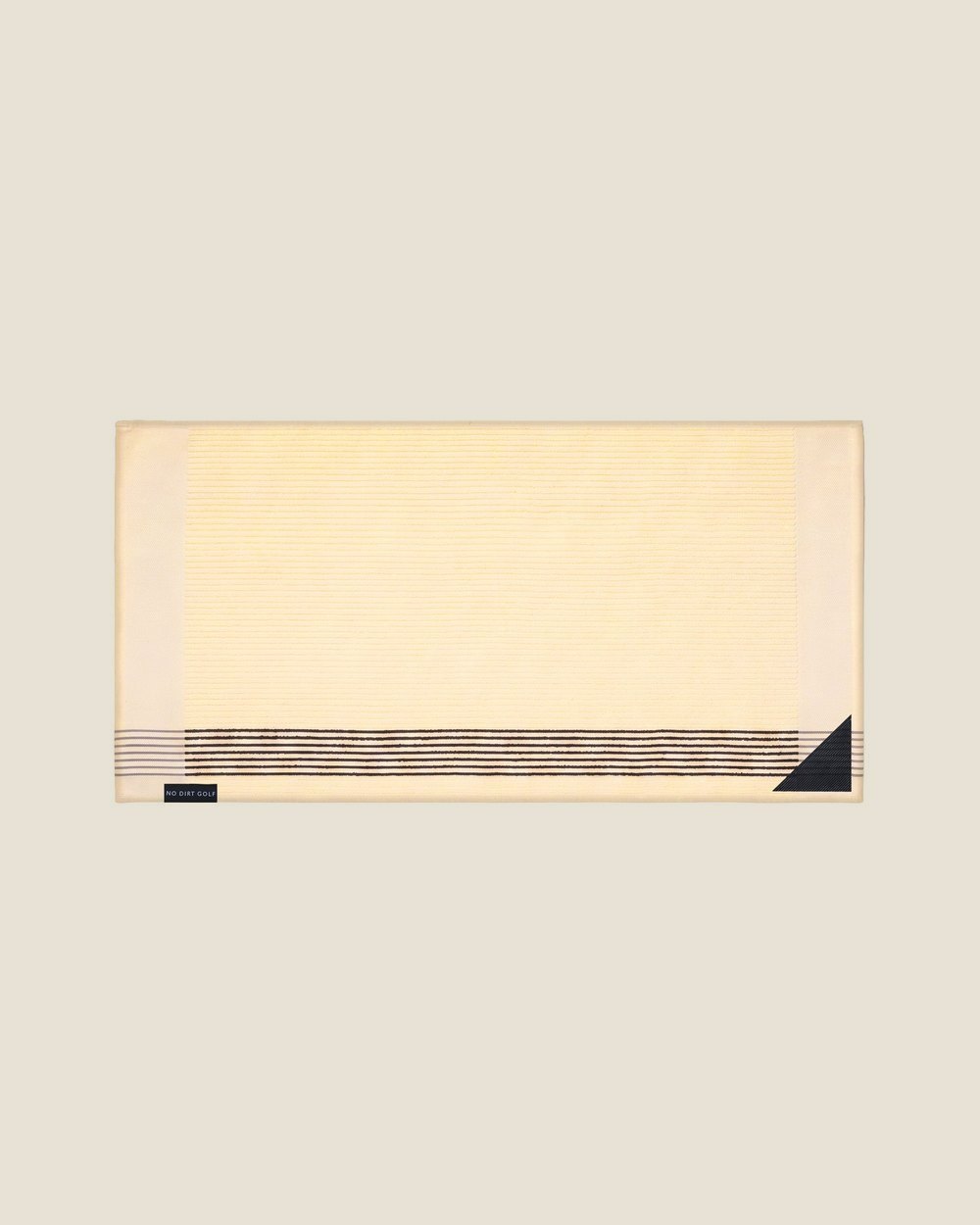 No Dirt Golf Ultimate Caddy Towel, Cream + Chocolate Stripes &middot; view 1 of 2