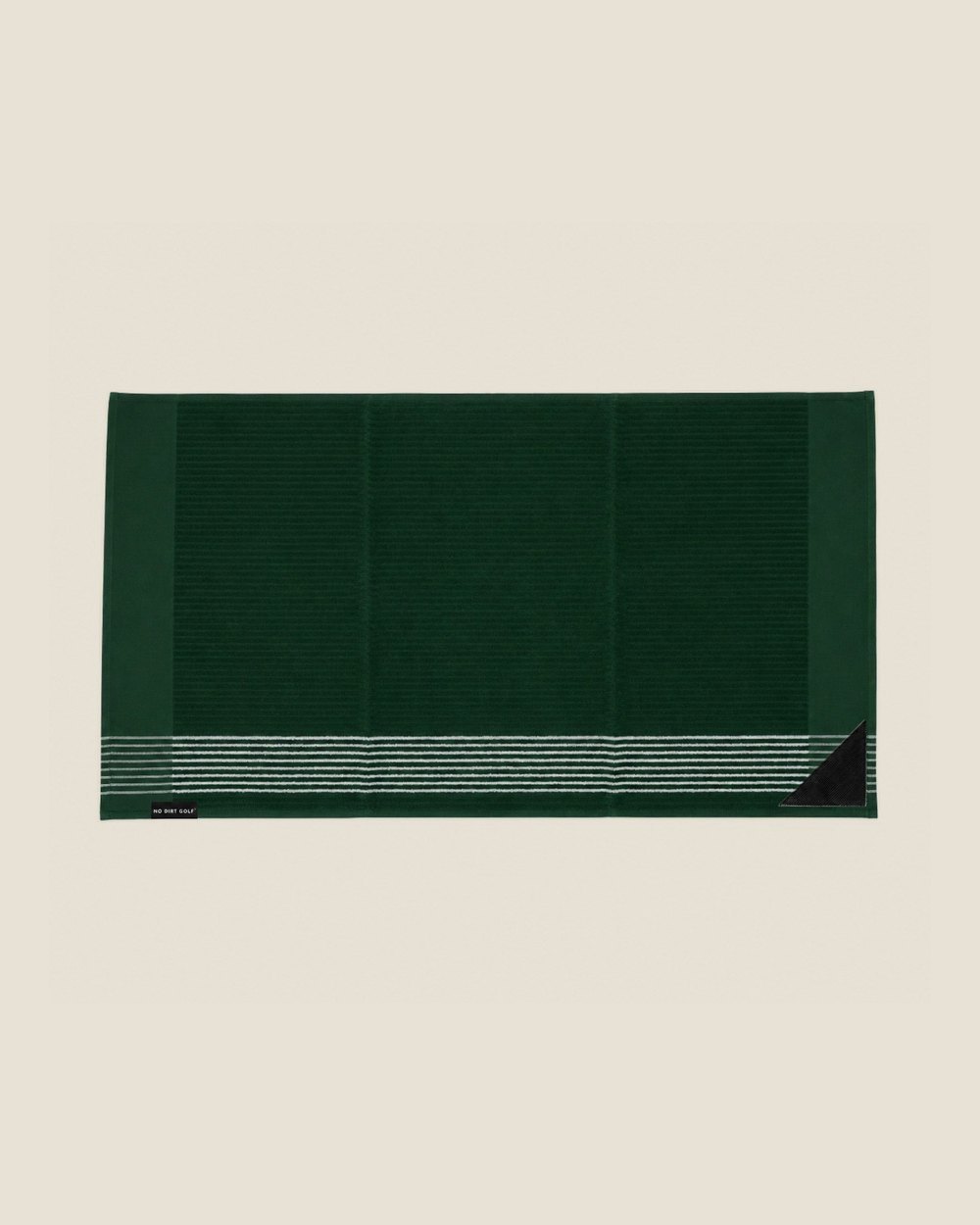 No Dirt Golf Ultimate Caddy Towel, Green + Light Blue Stripe &middot; view 1 of 2