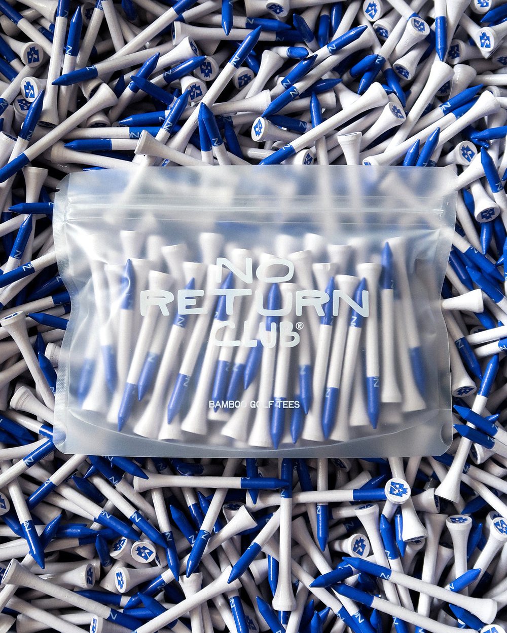No Return Club Bamboo Tees Blue tip, limited · view 3 of 4