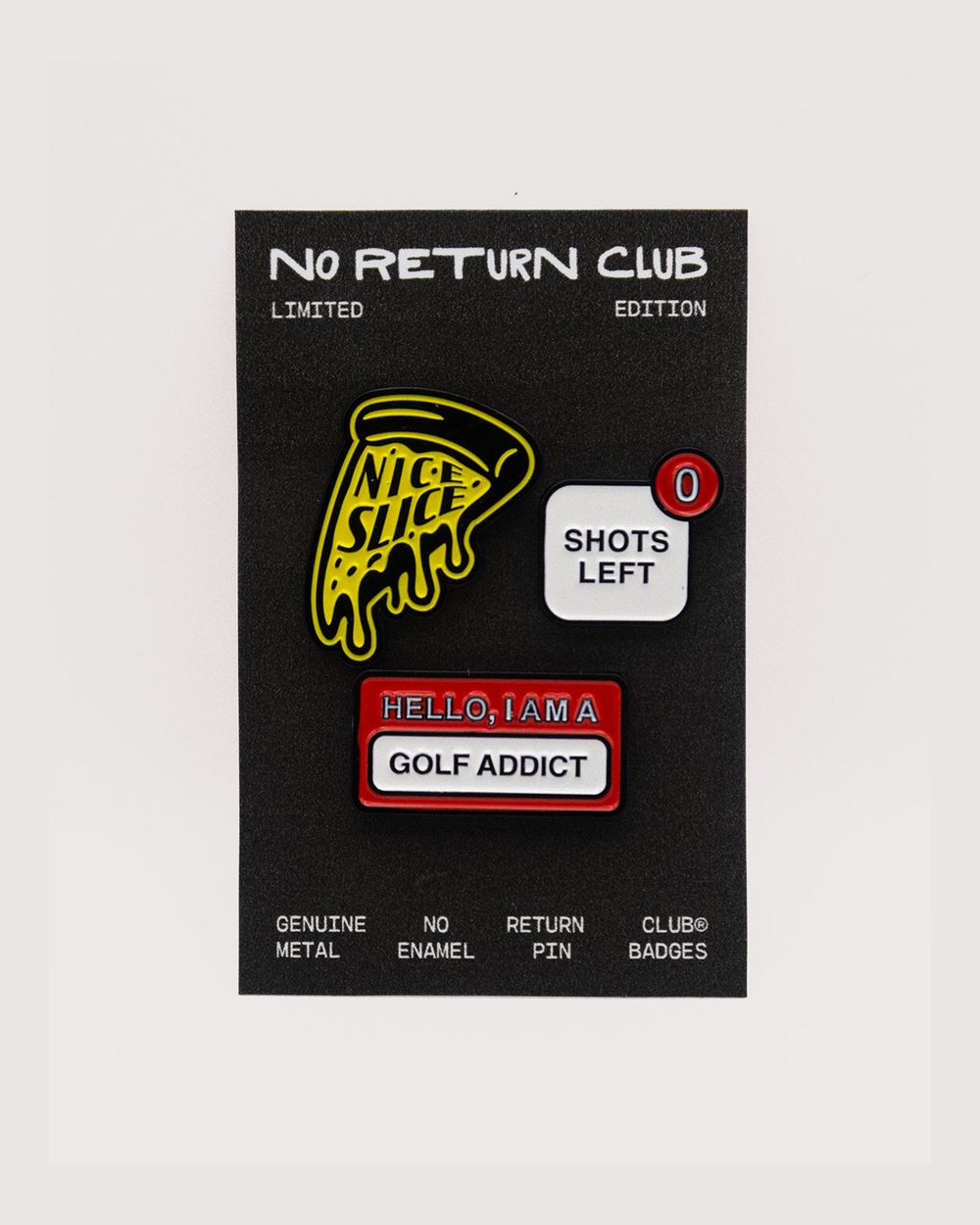 No Return Club Pin Badge Set Limited · view 1 of 4